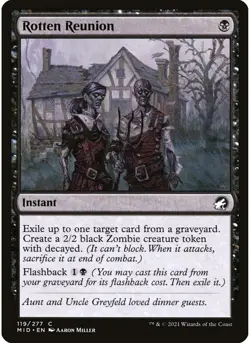 Rotten Reunion #119 Foil Innistrad: Midnight Hunt NM - Image 1