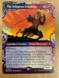 MTG 1x FOIL SHOWCASE The Infamous Cruelclaw 334 Bloomburrow Magic the x1 NM - Image 1