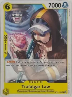 Trafalgar Law OP12-106 UC Legacy of the Master One Piece Card Game NM/M - Image 1