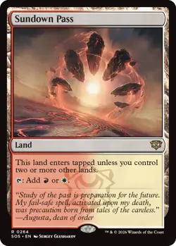 FOIL Sundown Pass - Secrets of Strixhaven - MtG - NM - Image 1