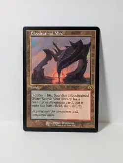 Bloodstained Mire - Retro Frame - Modern Horizons 3 MH3 - NM - MTG Fetch Land - Image 1