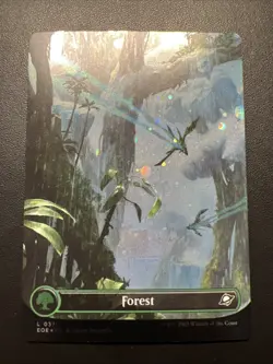 Forest (0371) (Borderless) (Galaxy Foil) [Edge of Eternities] Foil Near Mint - Image 1