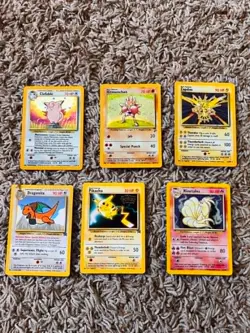 Pokemon Vintage WOTC Lot 6 Holo Movie Promos Clefable No Symbol Dragonite - Image 1