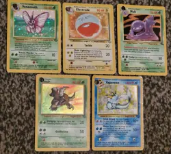 Vintage Pokemon Cards Holo Base Bundle Jungle Set Job Lot 1999 WOTC DAMAGED - Image 2