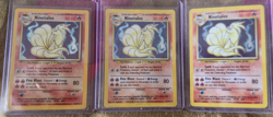 Pokemon WOTC Base Set Holo Ninetales x3 HP Vintage Rare Bundle Lot - Image 1
