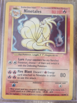 Pokemon WOTC Base Set Holo Ninetales x3 HP Vintage Rare Bundle Lot - Image 3