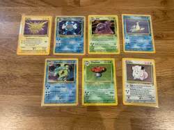 Pokemon Cards WOTC Holo Bundle X 7 Old Vintage lot Jungle Base Fossil - Image 1