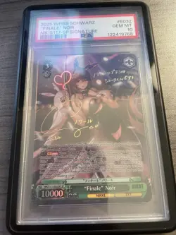 2025 Weiss Schwarz Nikke | E032 SP "Finale" Noir Gold Signature (ENG) | PSA 10 - Image 3
