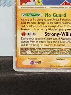 Pokemon 2008 Stormfromt Machamp Lv X Rare Holo Trading Card - Image 4