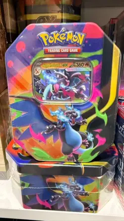 2026 Pokemon Mega Charizard ex Factory Sealed Tin Box - 4 Booster Packs - 1 Foil - Image 2
