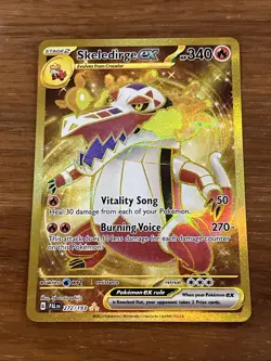 Pokemon TCG Skeledirge EX Holo Card 272/193 Sv02: Paldea Evolved - Image 1