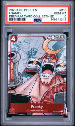 2023 ONE PIECE PREMIUM CARD COLLECTION 25TH EDITION #010 FRANKY PSA 10 - Image 1