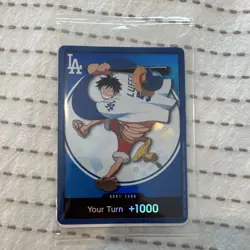 2026 ONE PIECE X LA DODGERS PROMO CARD- Well Centered and Originally Packaged - Image 1