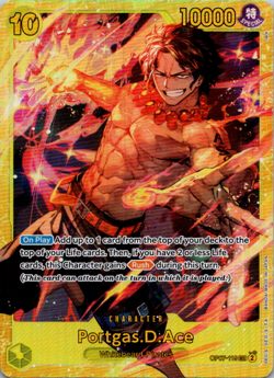 Portgas.D.Ace OP07-119 SEC - One Piece TCG English Near-Mint Foil Secret Rare - Image 1