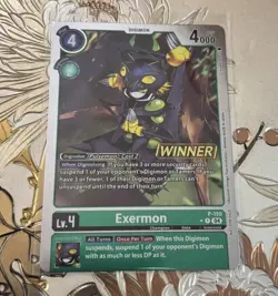 Digimon Card Game Exermon Winner Promo Foil P-150 - Image 1