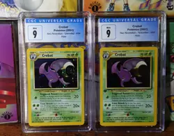 Crobat 4/64 1st Edition CGC 9 Double Holo + Unlimited Error Pokemon Card Graded - Image 2