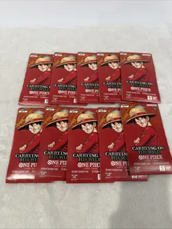 One Piece TCG: Carrying On His Will Sleeved Booster OP-13 English Lot Of 10 🔥 - Image 1