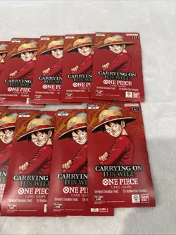 One Piece TCG: Carrying On His Will Sleeved Booster OP-13 English Lot Of 10 🔥 - Image 2