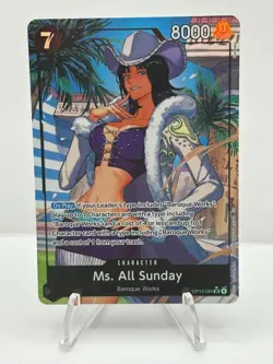 Ms. All Sunday (Alternate Art) OP14-084 The Azure Sea's Seven Foil - Image 1