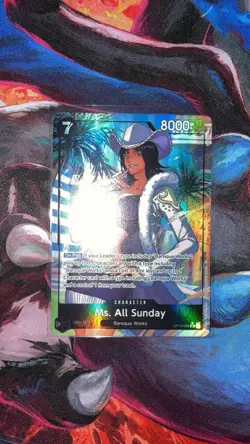 Ms. All Sunday Alternate Art OP14-084 The Azure Sea's Seven Foil NM - Image 1