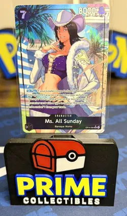 Ms. All Sunday (Alternate Art) OP14-084 The Azure Sea's Seven Foil - English - Image 1
