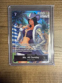 Ms. All Sunday (Alternate Art) OP14-084 The Azure Sea's Seven Foil - Image 1