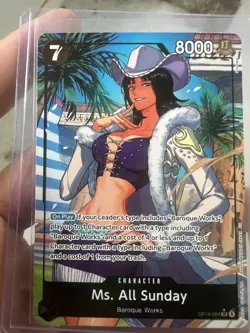 Ms. All Sunday (Alternate Art) OP14-084 The Azure Sea's Seven Foil - Image 1