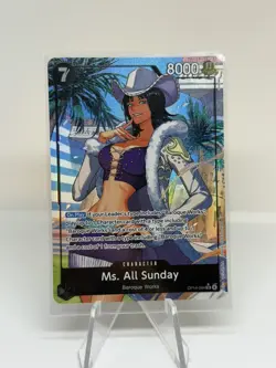 Ms. All Sunday (Alternate Art) OP14-084 The Azure Sea's Seven Foil - Image 1