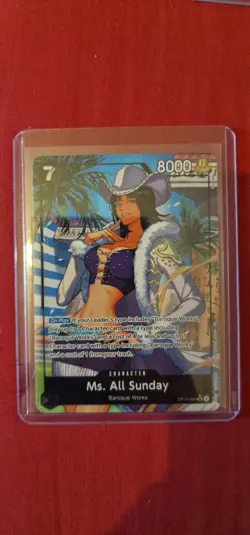 Ms. All Sunday (Alternate Art) OP14-084 The Azure Sea's Seven Foil - Image 1