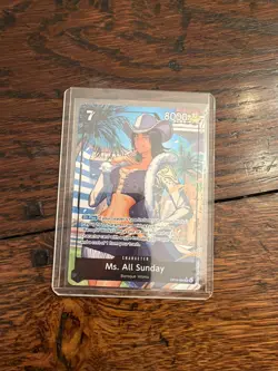 Ms. All Sunday (Alternate Art) OP14-084 The Azure Sea's Seven Foil Near Mint - Image 1