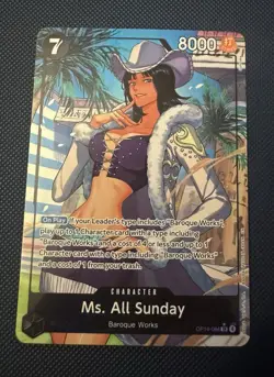 Ms. All Sunday (Alternate Art) OP14-084 The Azure Sea's Seven Foil - Image 1