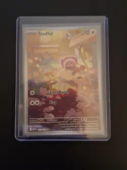 Stufful 154/132 Illustration Rare Mega Evolution Pokemon Card - Near Mint - Image 1