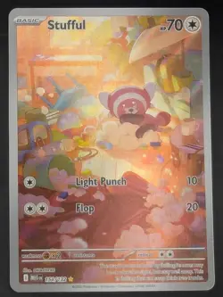Stufful 154/132 Near Mint Mega Evolution Illustration Rare Pokemon - Image 1