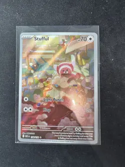 Stufful 154/132 - Illustration Rare - Mega Evolution - Pokemon TCG - Near Mint - Image 1