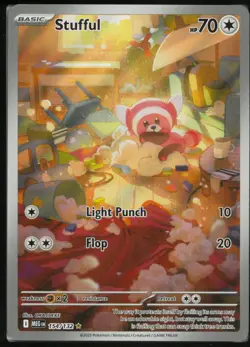 Stufful 154/132 Illustration Rare Mega Evolution Pokemon Near Mint - Image 1