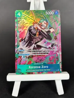 Roronoa Zoro OP13-037 TR Treasure Rare One Piece Card Game OP15 EB04 NM/MINT - Image 1