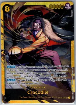 Crocodile - OP14-120 SEC English The Azure Sea's Seven - One Piece Card - NM - Image 1