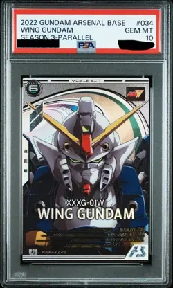 PSA10 2023 Wing Gundam AB03-034 U Parallel Gundam Arsenal Base Card BANDAI JP - Image 1