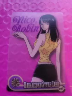 One Piece Morinaga Wafer Choco Clear Card Nico Robin - Image 1