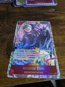 Bandai One Piece Card Game Roronoa Zoro EB04-007 SR - Image 1