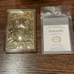 Pokemon Togepi Nintendo 23k Gold Plated Burger King Trading Card Box - Image 4