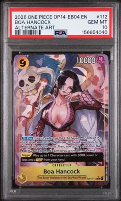 2026 ONE PIECE OP14-EB04 #112 BOA HANCOCK ALTERNATE ART PSA 10 (040 - Image 1