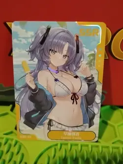 Goddess Story Senpai Goddess Haven 6 Hayase Yuuka Blue Arch SSR-02 Trading Card - Image 1