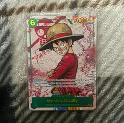 Bandai One Piece Card Game Monkey D. Luffy OP013-118 Alt Art Foil SR - Image 1