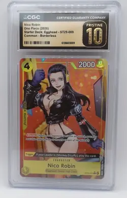 Nico Robin Egghead 2026 One Piece ST29-009 Borderless CGC 10 Pristine - Image 1
