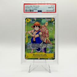 Bandai One Piece CCG Monkey.D.Luffy Set Sail Event Rare #111 PSA 10 - Image 1