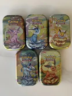 5x Pokemon TCG - Scarlet And Violet - Prismatic Evolutions Mini Tins ✅FREE SHIP✅ - Image 1