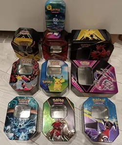 Pokemon Mini Tins Empty Collectible Card Game Tins, UK X 10 - Image 1