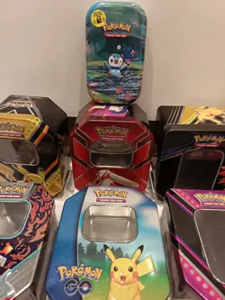 Pokemon Mini Tins Empty Collectible Card Game Tins, UK X 10 - Image 4