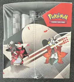 Pokemon Mini Tins X8 Sealed Display Case Unova Black Bolt White Flare In Hand - Image 4